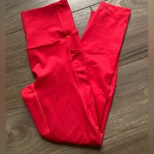 All in Motion Red Pocketed Leggings S